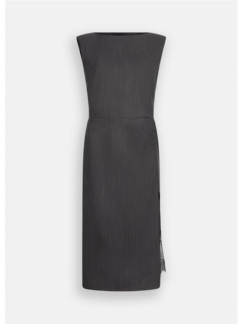 Abito gessato con pizzo LIU JO | CF5234T054A/C3782